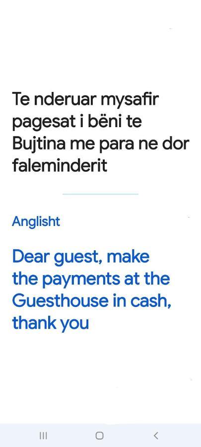 Bujtina Sherifaj Valbone Extérieur photo